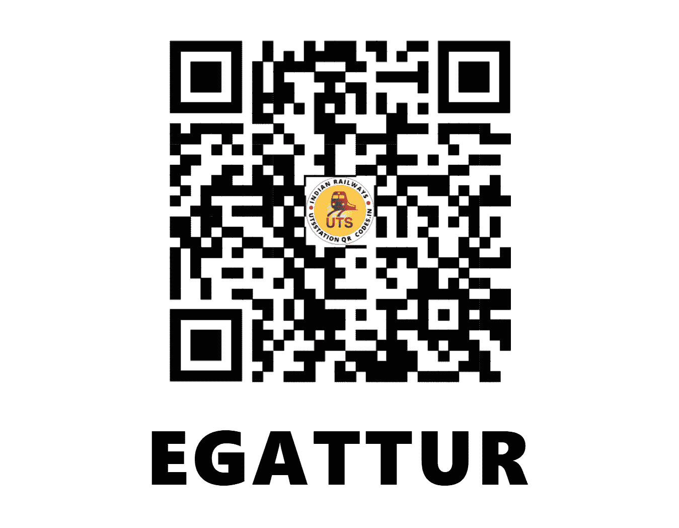 UTS QR Code for EGATTUR - EGT (SR - TAMIL NADU)